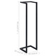 Towel Rack Black 9.8"x7.9"x37.4" Iron product