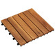 vidaxl 10 pcs Acacia Decking Tiles 11.8"x11.8" Vertical Pattern product