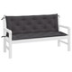 Garden Bench Cushion Anthracite 59.1"x(19.7"+19.7")x2.8" Oxford Fabric product