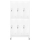 Locker Cabinet with 6 Compartments Steel 35.4"x17.7"x70.9" Gray product