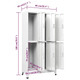 Locker Cabinet with 6 Compartments Steel 35.4"x17.7"x70.9" Gray product