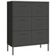 Drawer Cabinet Anthracite 31.5"x13.8"x40" Steel product