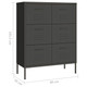 Drawer Cabinet Anthracite 31.5"x13.8"x40" Steel product