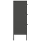 Drawer Cabinet Anthracite 31.5"x13.8"x40" Steel product