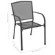 Patio Chairs 4 pcs Mesh Design Anthracite Steel product