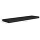 Floating Wall Shelf Black 35.4"x9.3"x1.5" MDF product