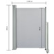 Patio Retractable Side Awning 39.4"x118.1" Gray product
