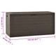 Patio Storage Box Brown 45.7"x17.3"x21.7" product