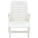 Folding Sun Lounger Plastic White product