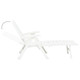 Folding Sun Lounger Plastic White product