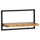 Wall Shelf Set 5 Pieces Solid Acacia Wood and Steel product