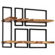Wall Shelf Set 5 Pieces Solid Acacia Wood and Steel product