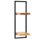 Wall Shelf Set 5 Pieces Solid Acacia Wood and Steel product