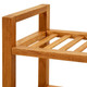 Shoe Rack with 5 Shelves 19.7"x10.6"x39.4" Solid Oak Wood product