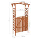 Pergola with Gate 45.7"x15.7"x80.3" Solid Firwood product