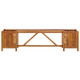 Patio Bench with 2 Planters 59.1"x11.8"x15.7" Solid Acacia Wood product