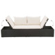 Patio Bed Black 76.8"x23.6" Poly Rattan product
