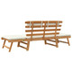 Patio Bench with Cushions 2-in-1 74.8" Solid Acacia Wood product