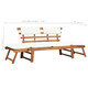 Patio Bench with Cushions 2-in-1 74.8" Solid Acacia Wood product