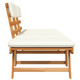 Patio Bench with Cushions 2-in-1 74.8" Solid Acacia Wood product
