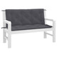 Garden Bench Cushion Anthracite 47.2"x(19.7"+19.7")x2.8" Oxford Fabric product