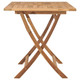 Folding Patio Table 47.2"x27.6"x29.5" Solid Teak Wood product