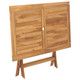 Folding Patio Table 47.2"x27.6"x29.5" Solid Teak Wood product