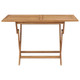 Folding Patio Table 47.2"x27.6"x29.5" Solid Teak Wood product