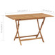 Folding Patio Table 47.2"x27.6"x29.5" Solid Teak Wood product