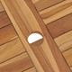 Folding Patio Table 47.2"x27.6"x29.5" Solid Teak Wood product