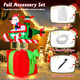 6 ft Inflatable Christmas Santa Claus with Helicopter  product
