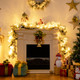 9ft Pre-lit Snowy Christmas Garland with Berries  product