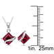 4-3/8-Carat Created Ruby Earring & Pendant Set product