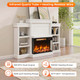 23" 1500W 3-Sided Electric Fireplace Insert Heater  product