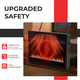 23" Infrared Quartz Electric Fireplace Insert with Remote Control product