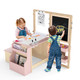 Kids' Art Center Wooden Table Bench Set product