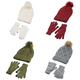 Women's Pom-Pom Beanie and Gloves Set product