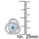 Blue Topaz  and Diamond Infinity Earrings product