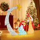 5FT Outdoor Lighted Christmas Nativity Scene  product