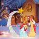 5FT Outdoor Lighted Christmas Nativity Scene  product