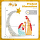5FT Outdoor Lighted Christmas Nativity Scene  product