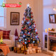 Flocked Artificial Christmas Tree with Clusters of Berries (5, 6, or 7 ft) product