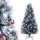 Flocked Artificial Christmas Tree with Clusters of Berries (5, 6, or 7 ft) product