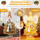 5.2FT Lighted Artificial Christmas Tree Angel product