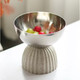 Decorative Mirror Uplifted Metal Serving Bowl product