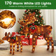Set of 2 Light-Up Christmas Moose Decorations  product