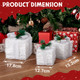 3-Piece Christmas Gift Box Décor with LED Lights  product
