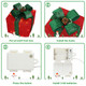 3-Piece Christmas Gift Box Décor with LED Lights  product