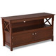 44" TV Stand Console with Wooden Storage Shelf product