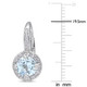  Blue Topaz and White Sapphire Earrings product